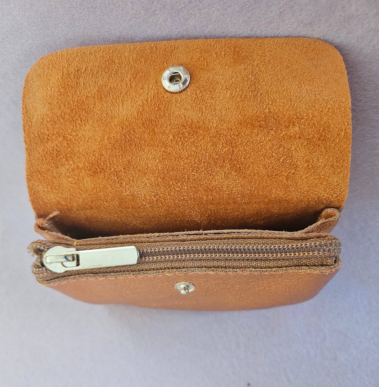 Cartera Kangoo de piel metálico