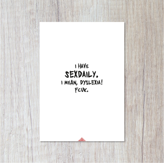 Tengo sexo diariamente.