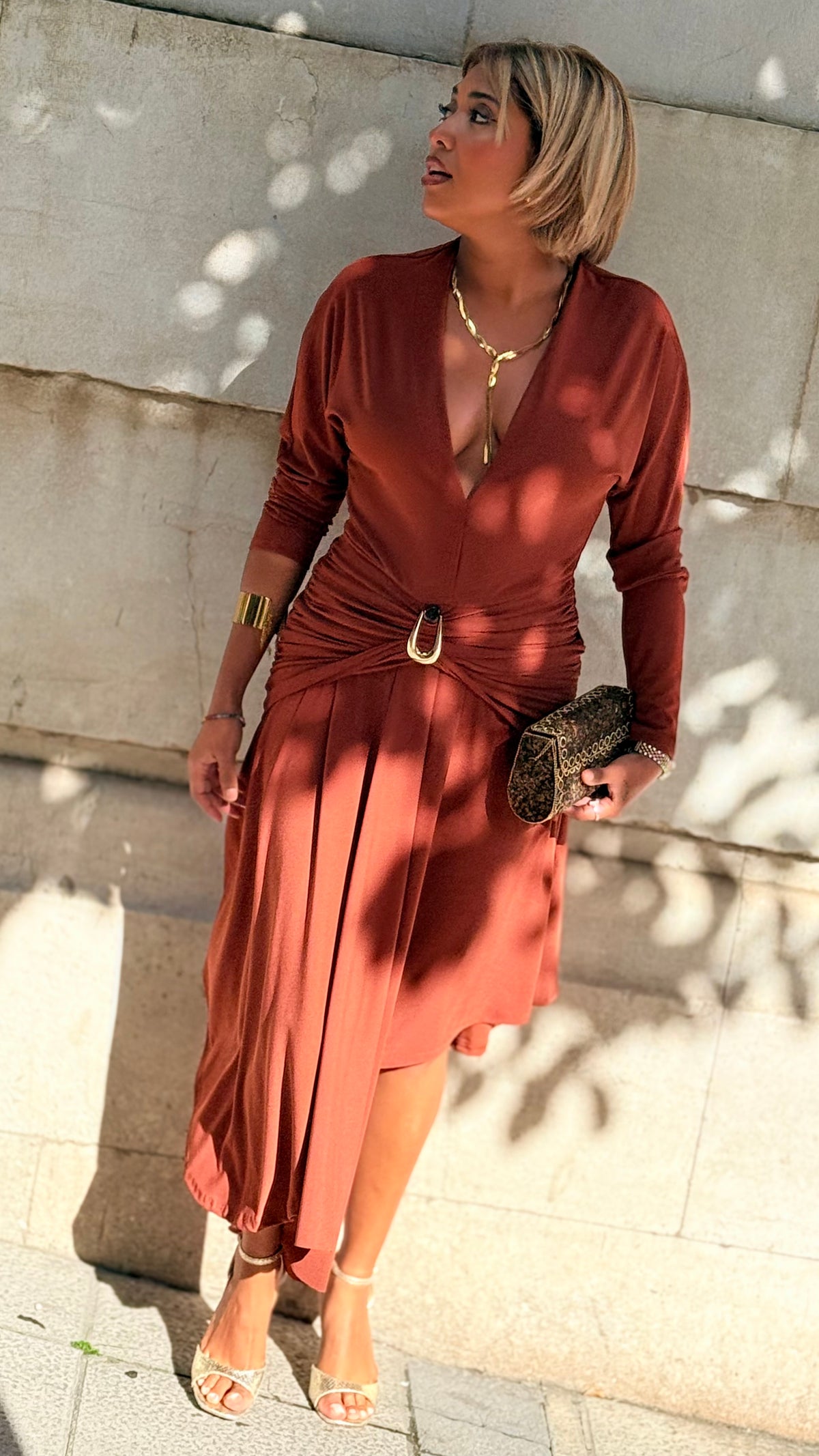 Vestido Leonardo teja