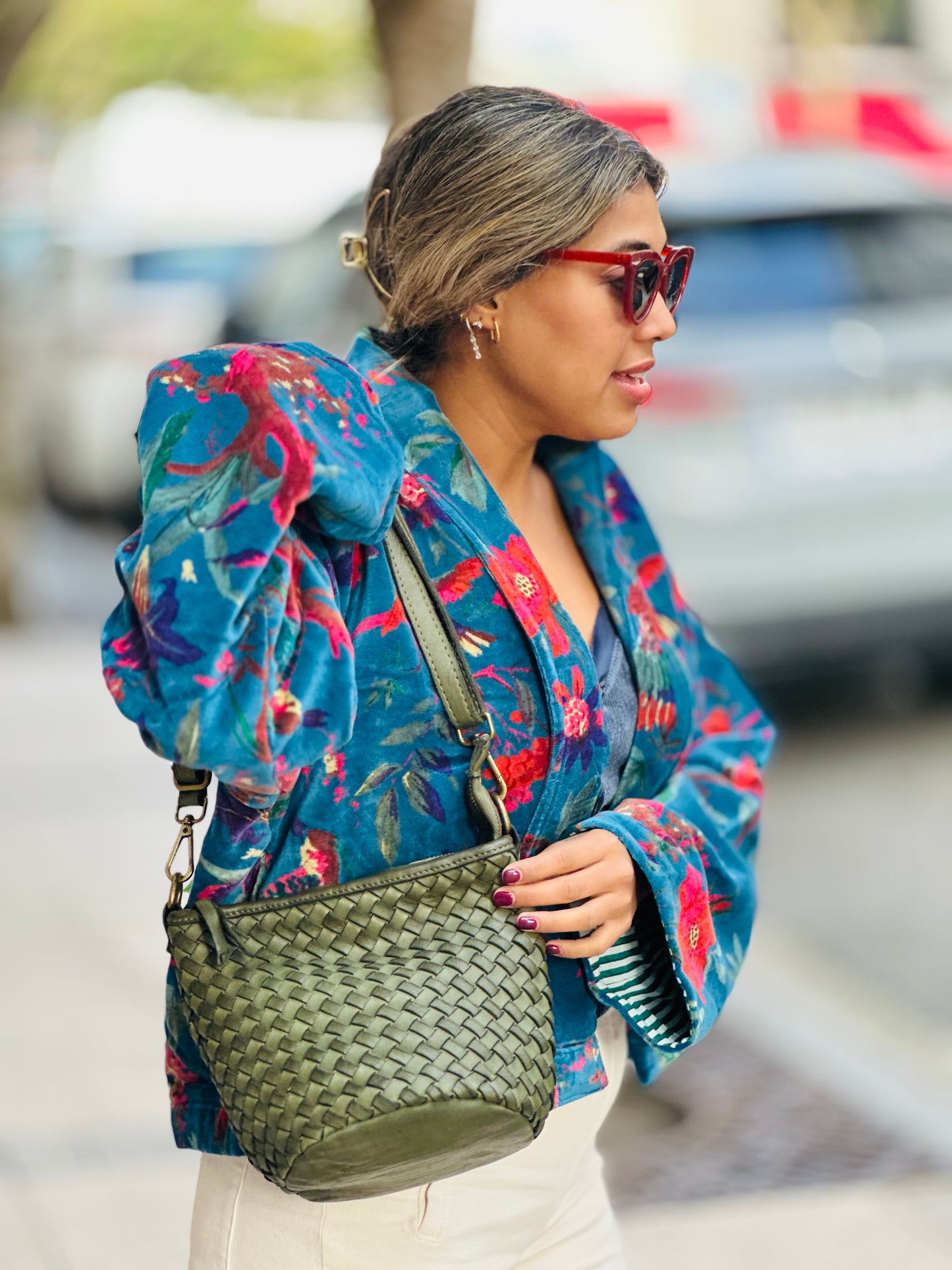 Bolso piel lavada green