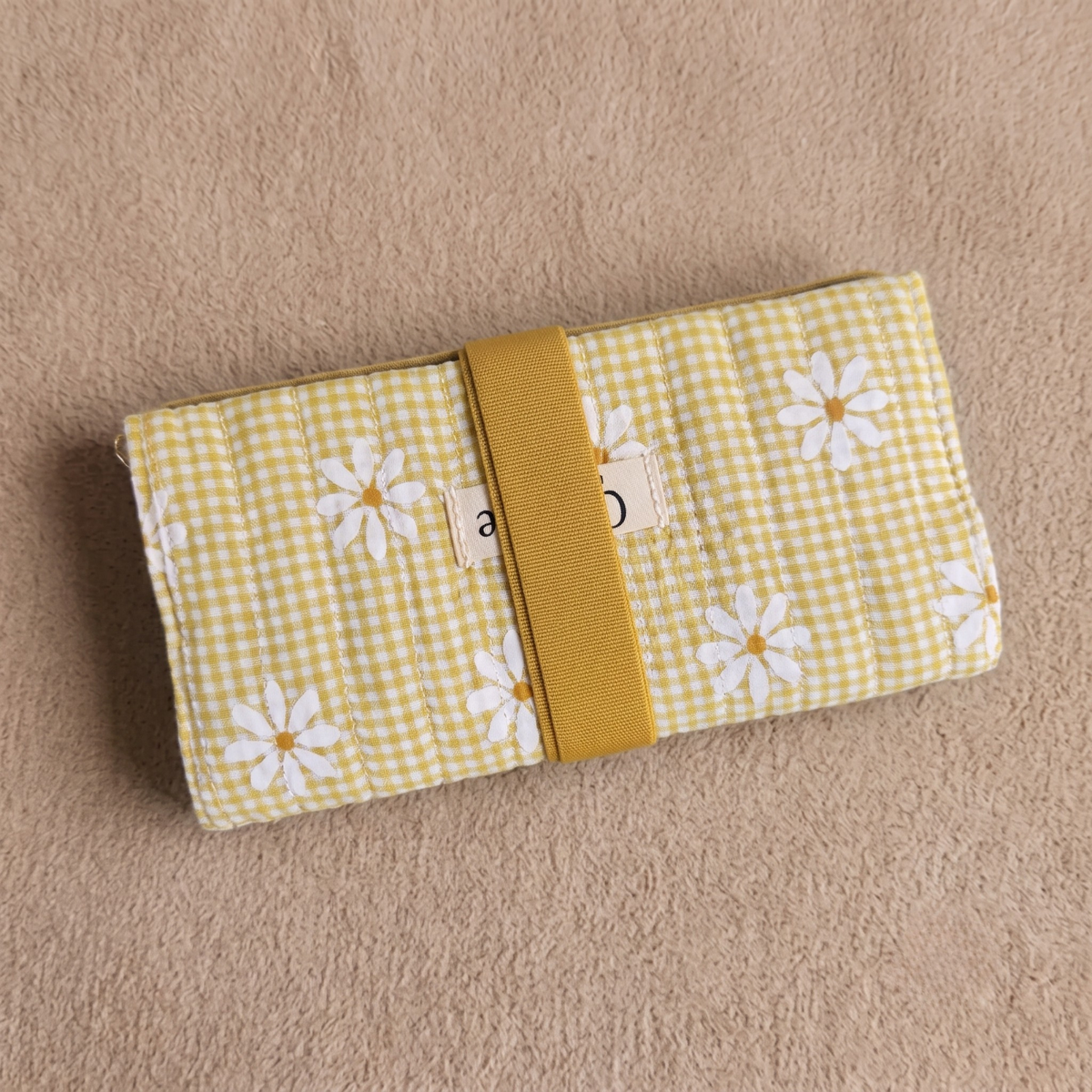Rollo para joyas de algodón: Marguerite jaune
