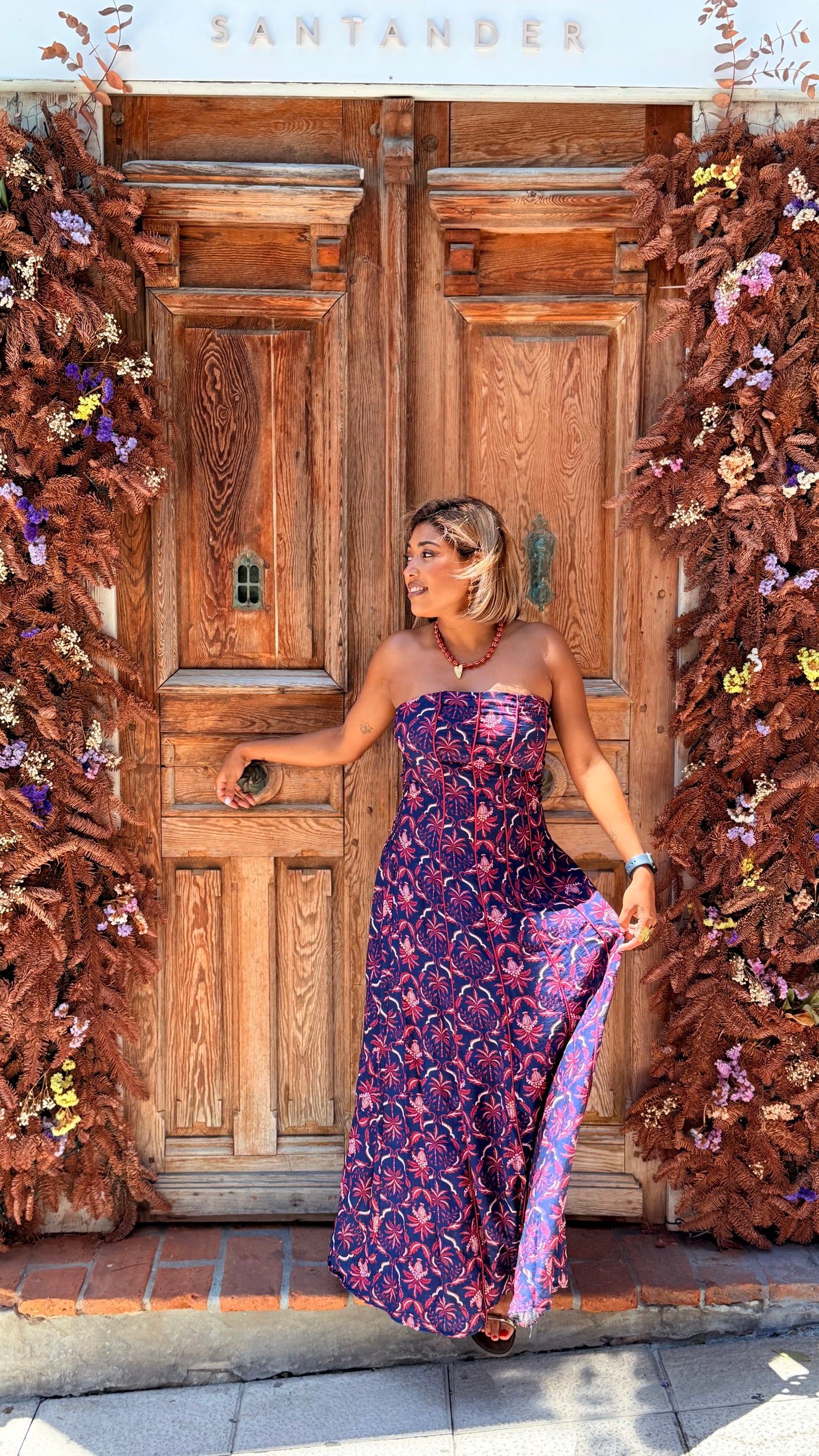 Vestido Tildi azul marino