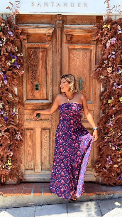 Vestido Tildi azul marino