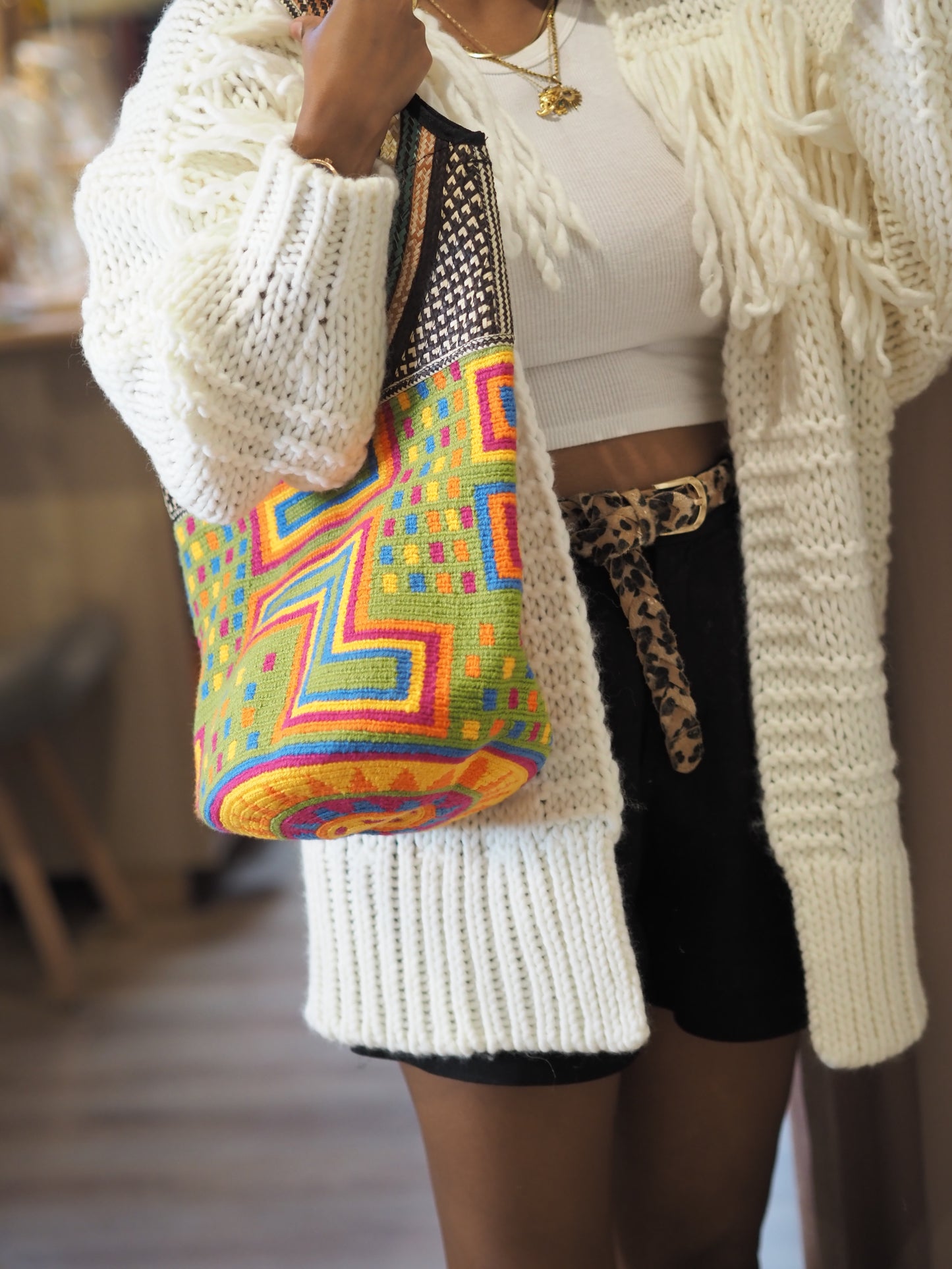 Bolso wayuu caña flecha