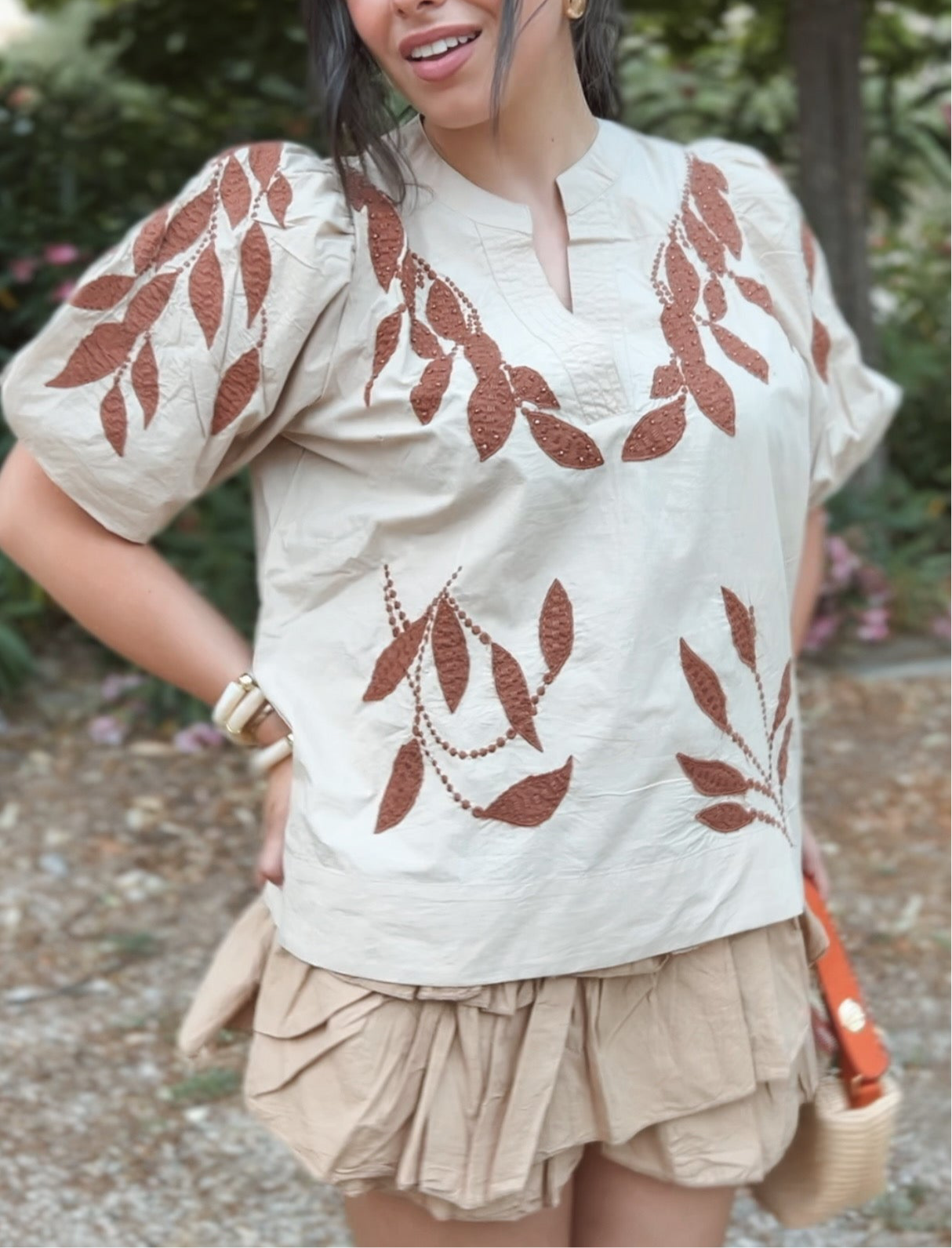Blusa india bordada