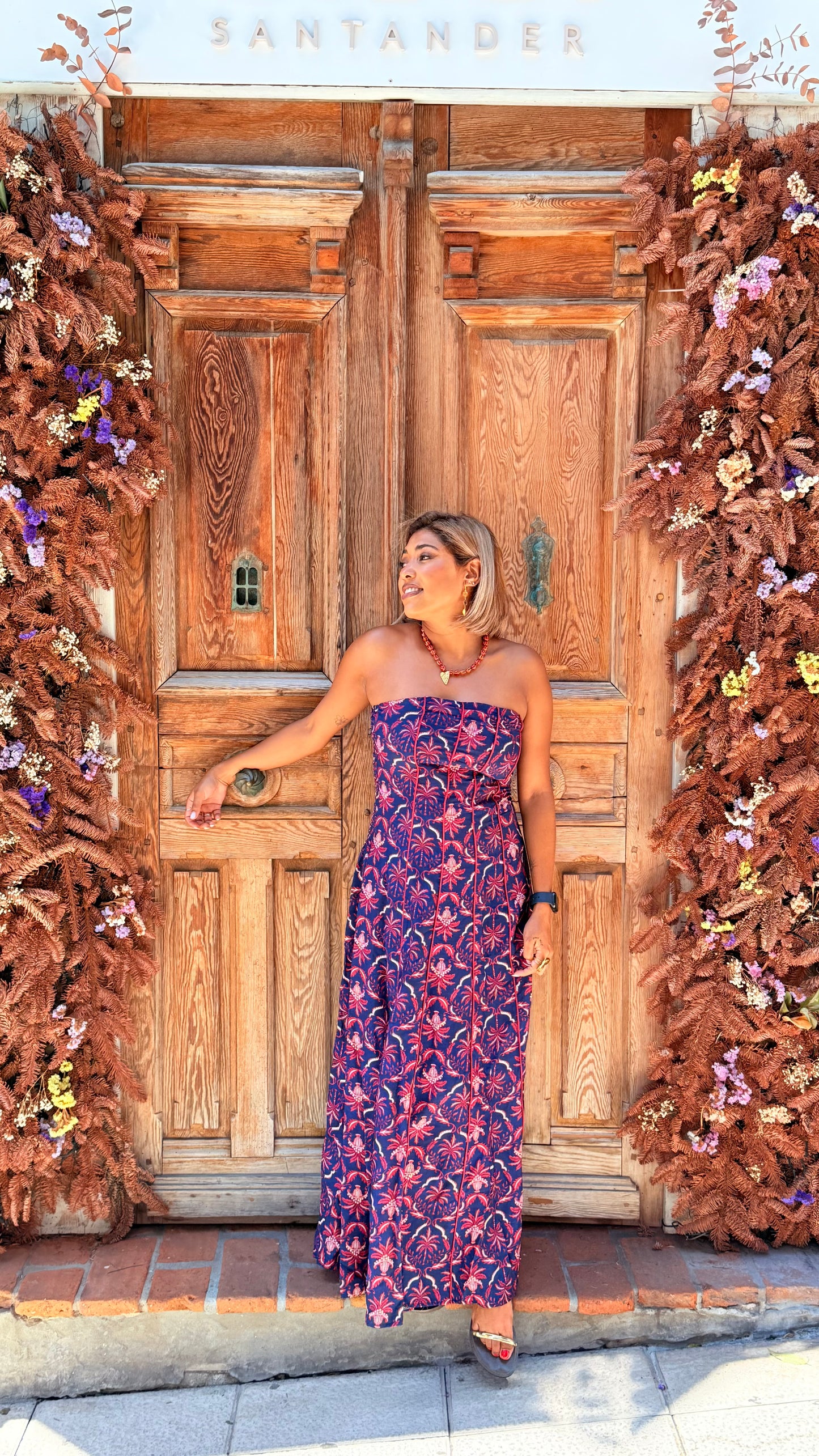 Vestido Tildi azul marino
