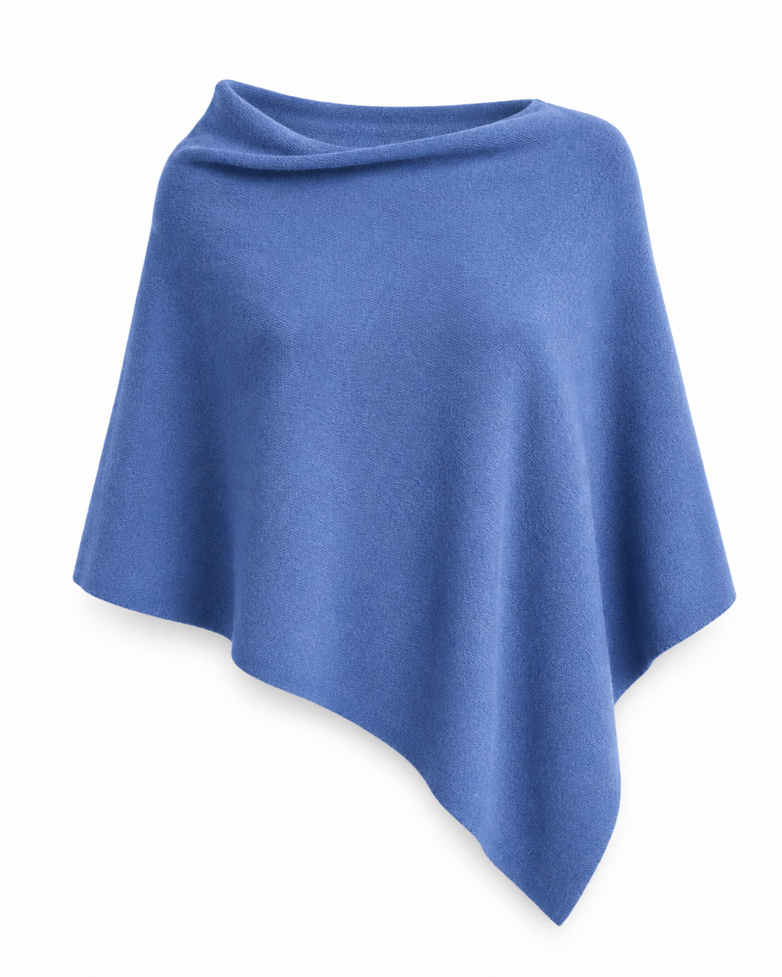 Poncho de punto, chal asimétrico: Verde chiaro