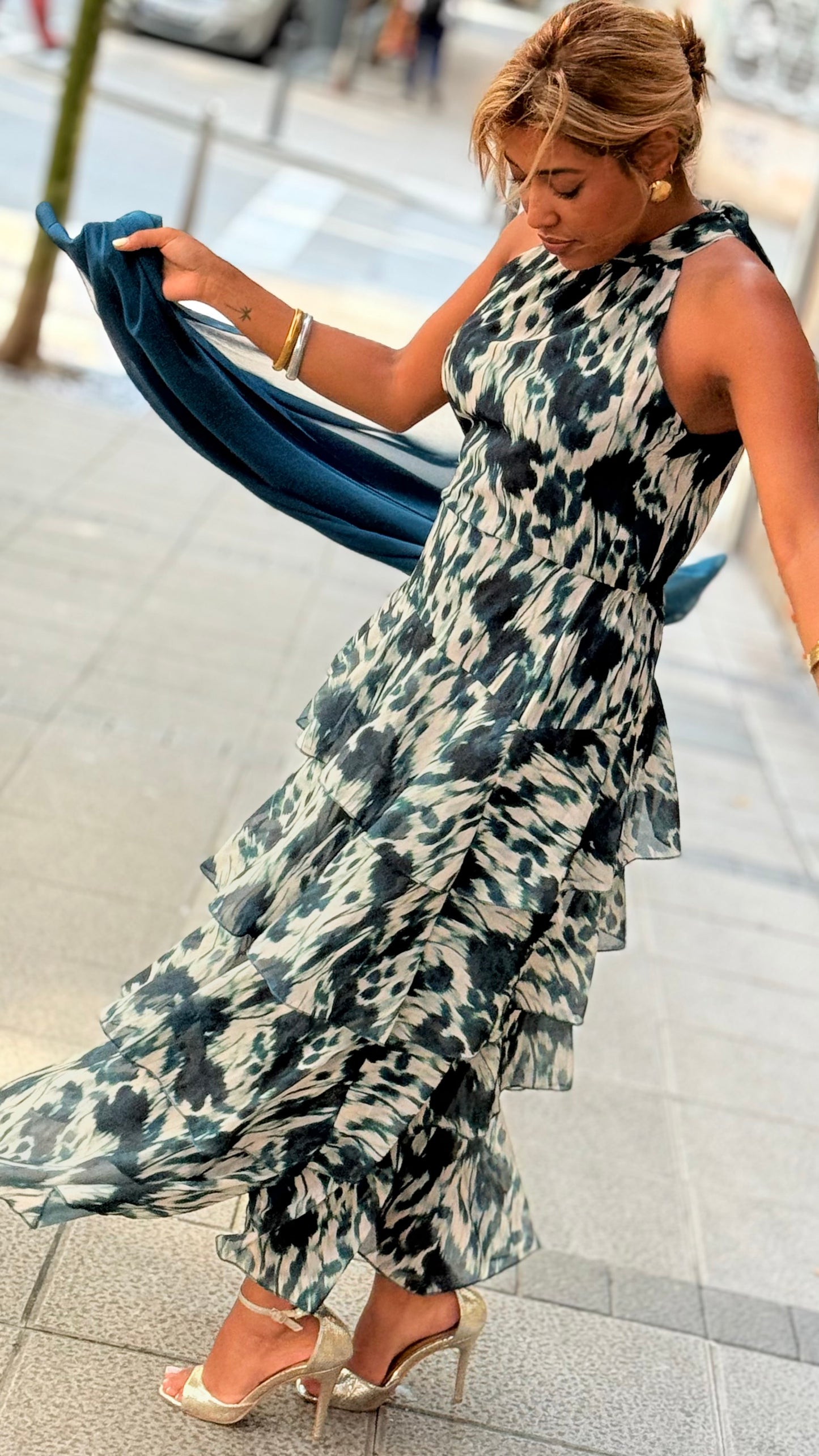 Vestido Praga azul