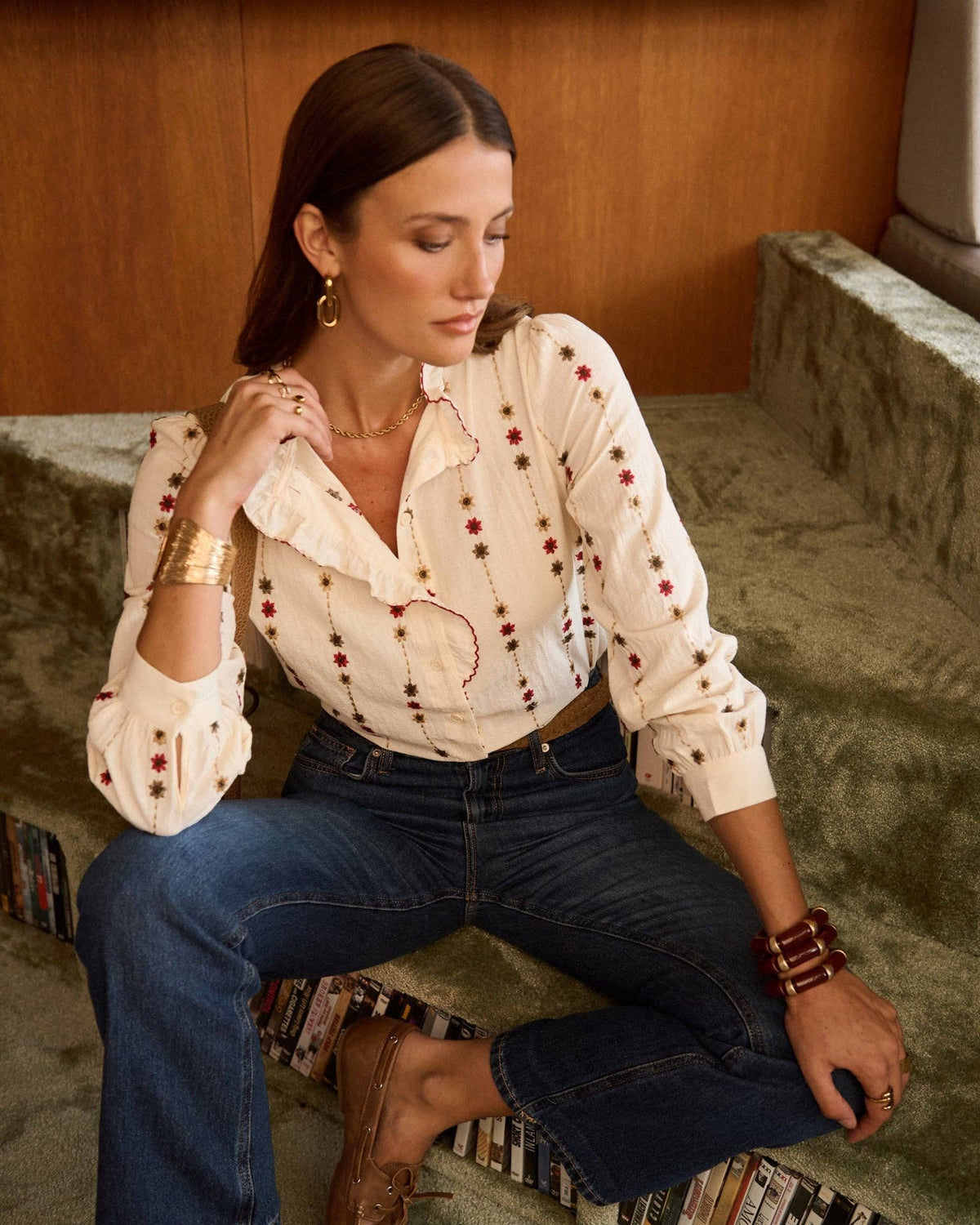 Camisa Rhett: Beige