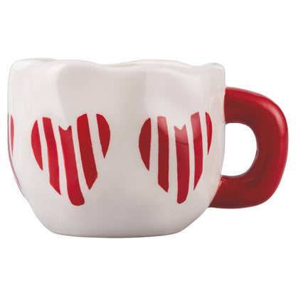 SET CORAZONES 2 TAZAS+2 PLATILLOS+CREMERA