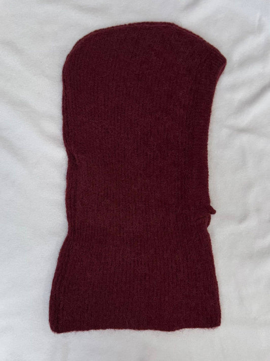 Pasamontañas en baby alpaca 7710: Bordeaux