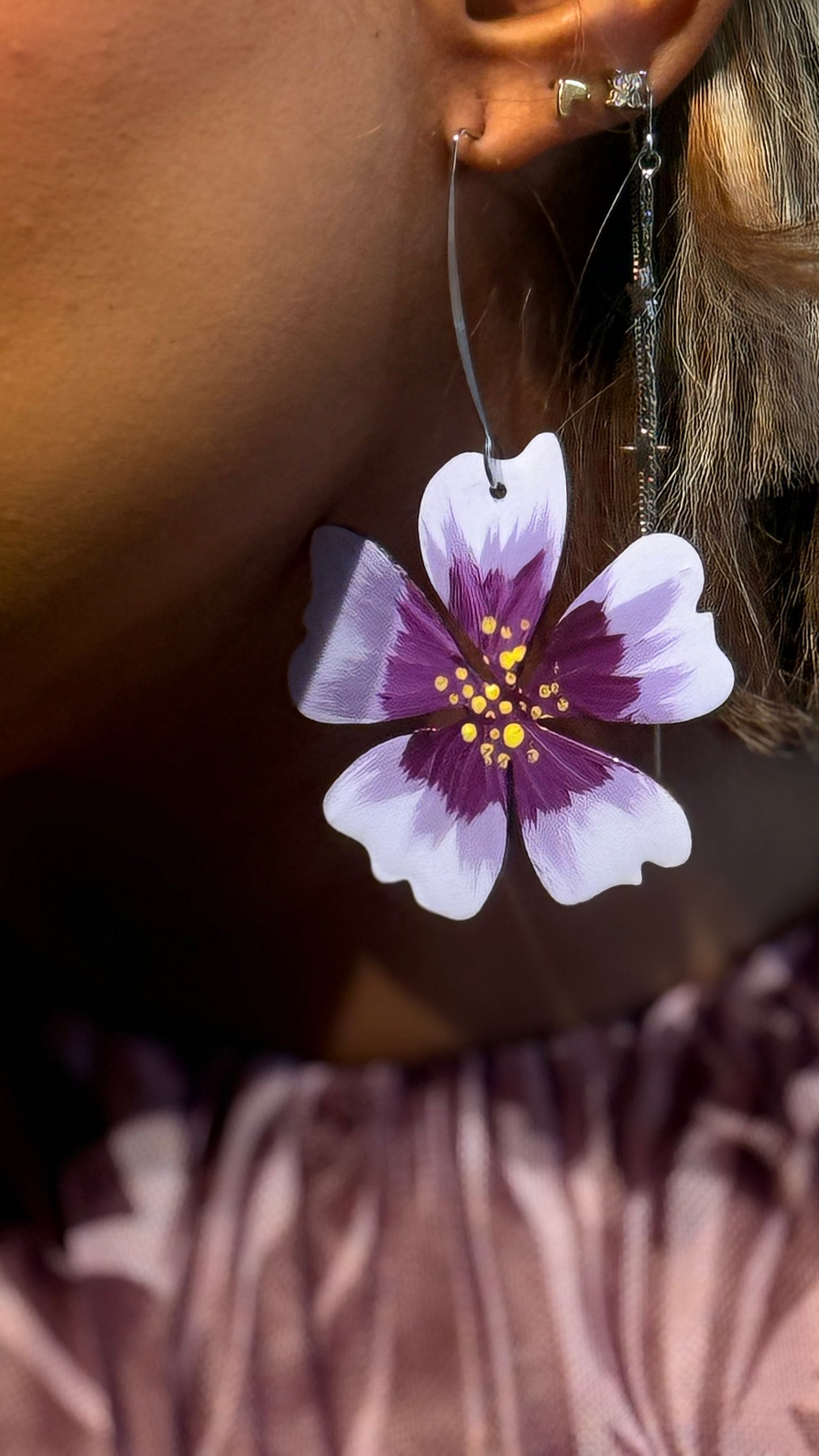 Pendientes Malva Lila
