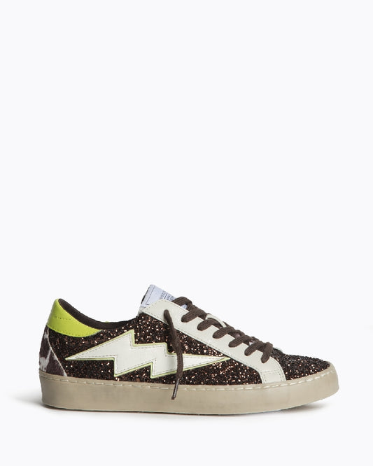 Deportiva Gliter marrón