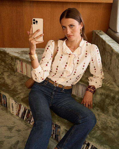 Camisa Rhett: Beige