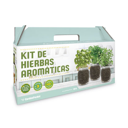 KIT CULTIVO HIERBAS AROMÁTICAS