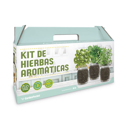 KIT CULTIVO HIERBAS AROMÁTICAS