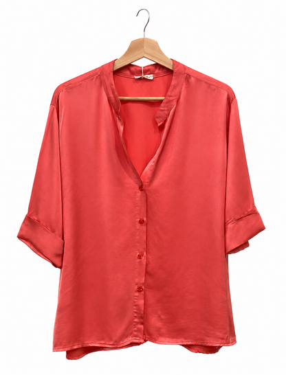 Blusa básica Satinada
