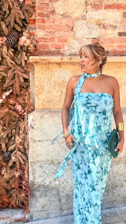 Vestido Tami turquesa