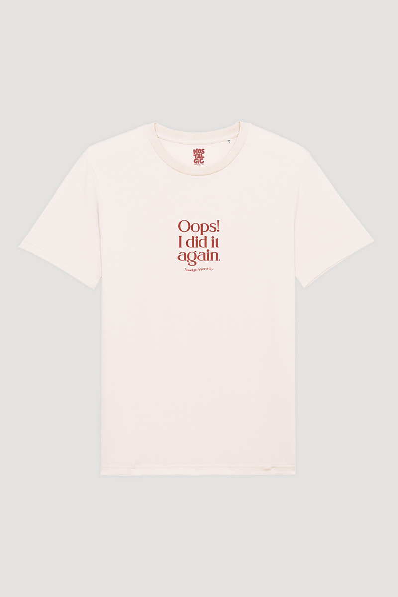 Camiseta Oops I did it again - T-shirt: Vintage White Unisex