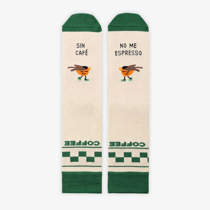 Calcetines "Sin café no me espresso": 42-46