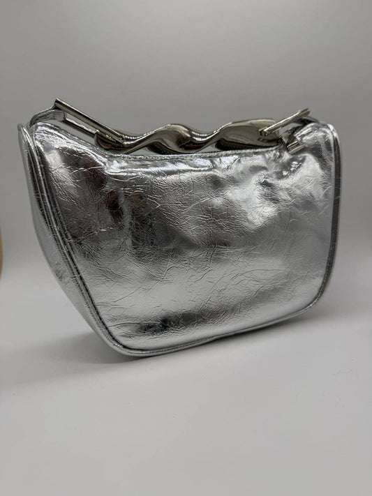 Clutch/bolso: Plateado