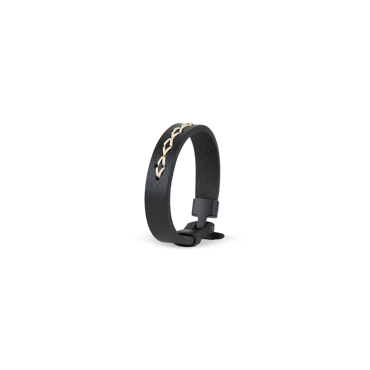 Pulsera piel con cosido a mano