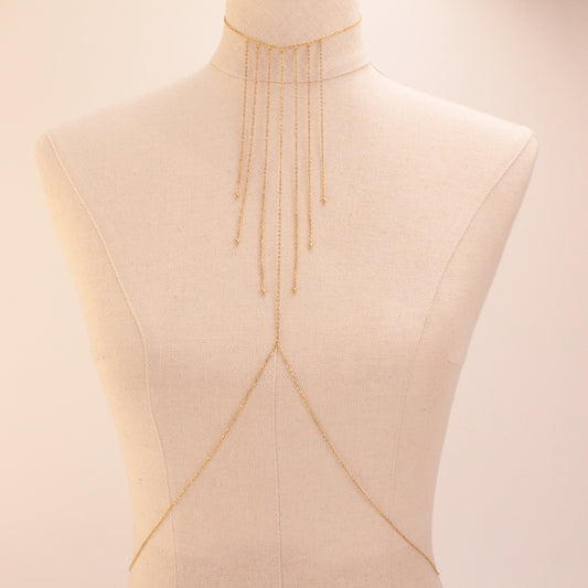 Bodychain acero Greta Dorado
