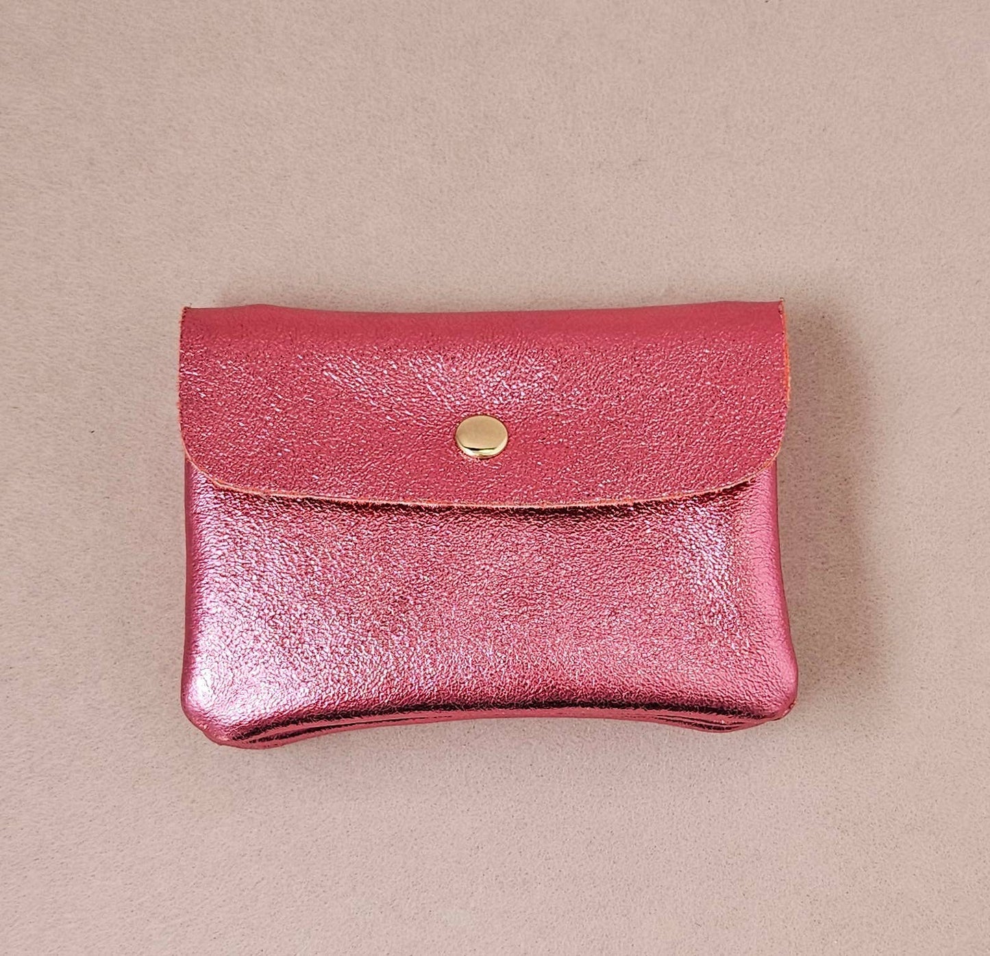 Cartera Kangoo de piel metálico