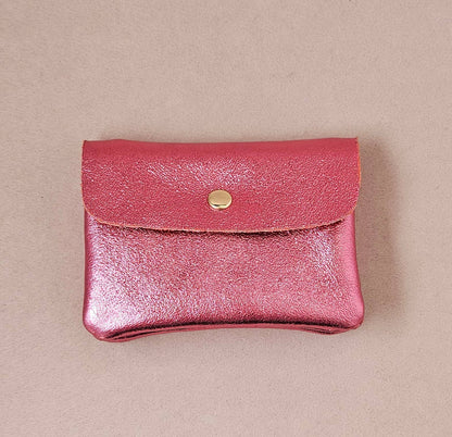 Cartera Kangoo de piel metálico