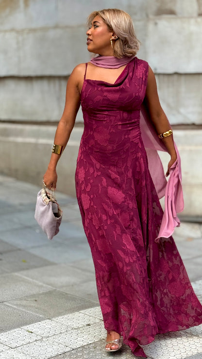 Vestido Lua Granate