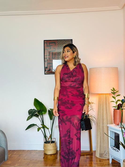 Vestido Mila Granate