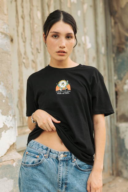 Camiseta Always look on the bright side of life - Black unisex