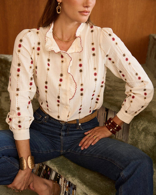 Camisa Rhett: Beige