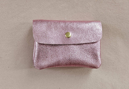 Cartera Kangoo de piel metálico