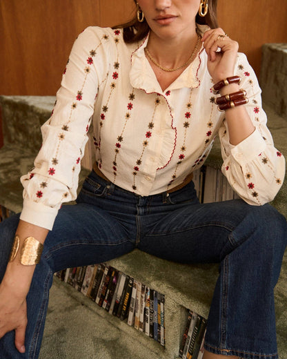 Camisa Rhett: Beige