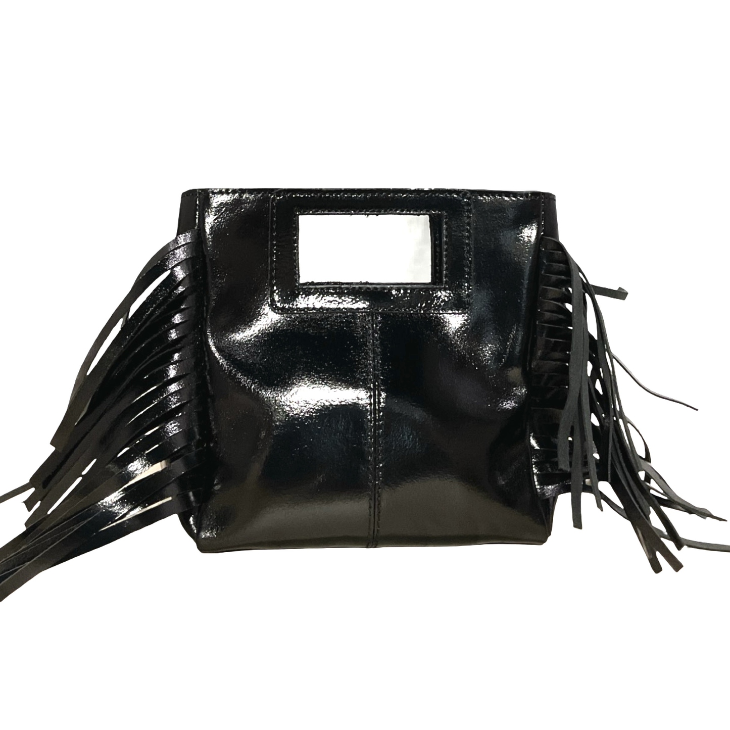 Bolso de Cuero Metálico Marion PLATA