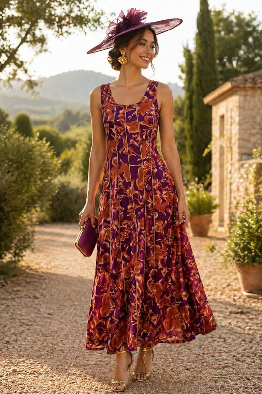 Vestido Amelia berenjena