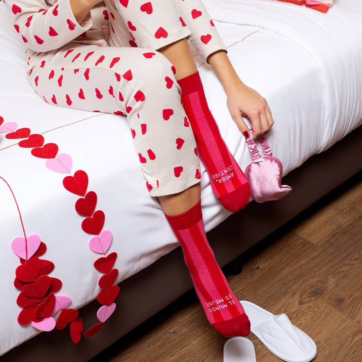 Calcetines "Amiga contigo el mundo es mejor": 36-41