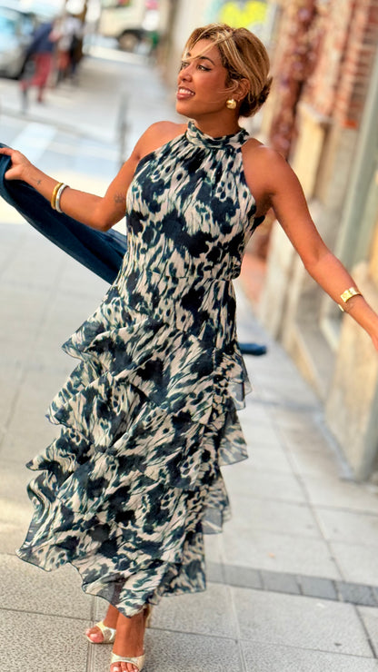 Vestido Praga azul
