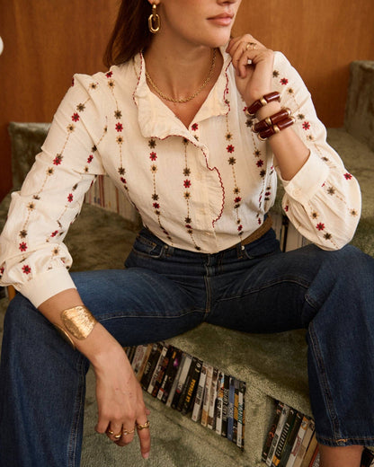 Camisa Rhett: Beige