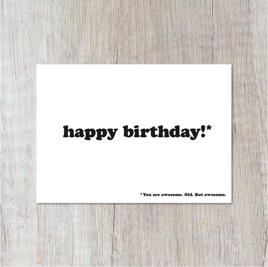 Feliz cumpleaños. Impresionante.
