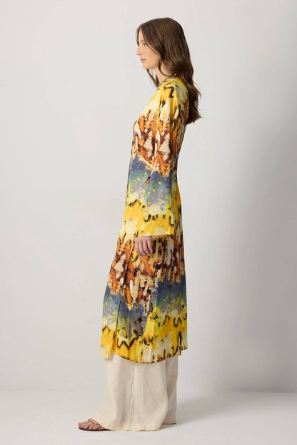 KIMONO ESTAMPADO DE DOBLE PECHO: Estampado