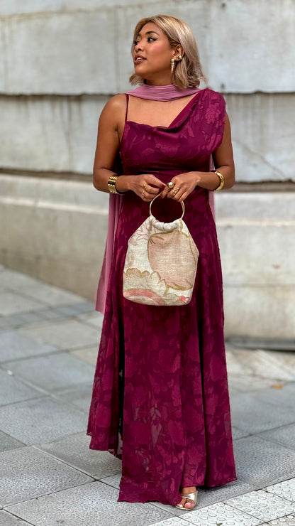 Vestido Lua Granate