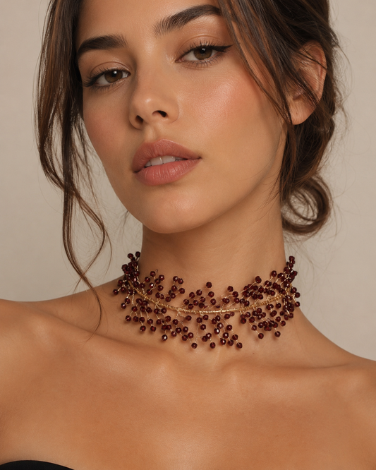 Chocker Rama granate