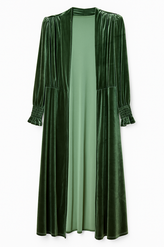 Levita terciopelo verde oscuro