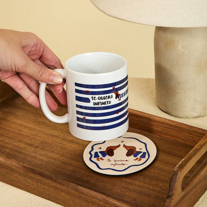 Kit Taza + Calcetines "Te quiero infinito"