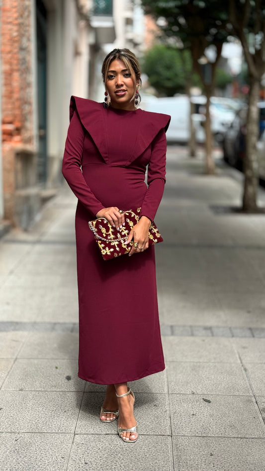 Vestido Lisbon vino