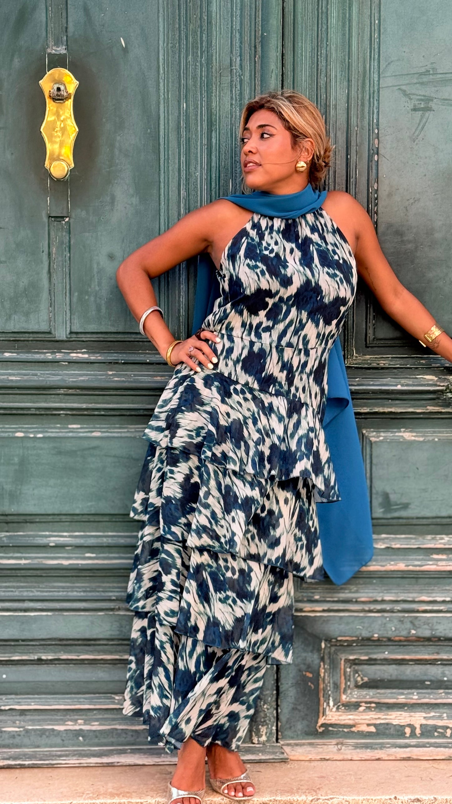 Vestido Praga azul