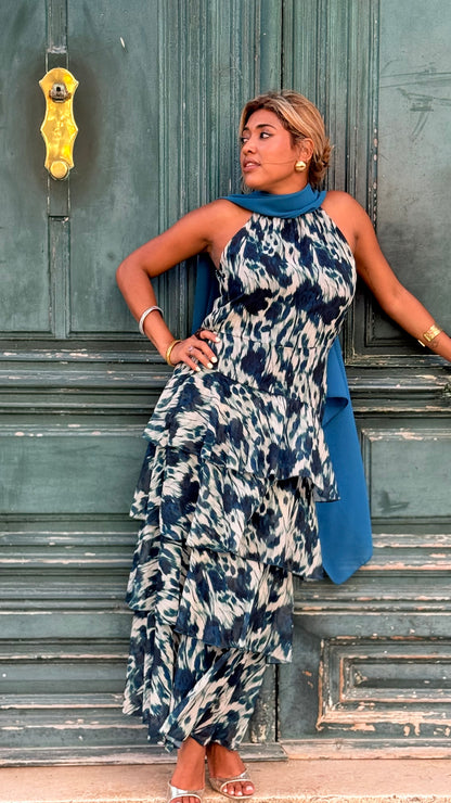 Vestido Praga azul