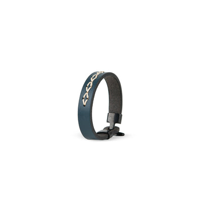 Pulsera piel con cosido a mano